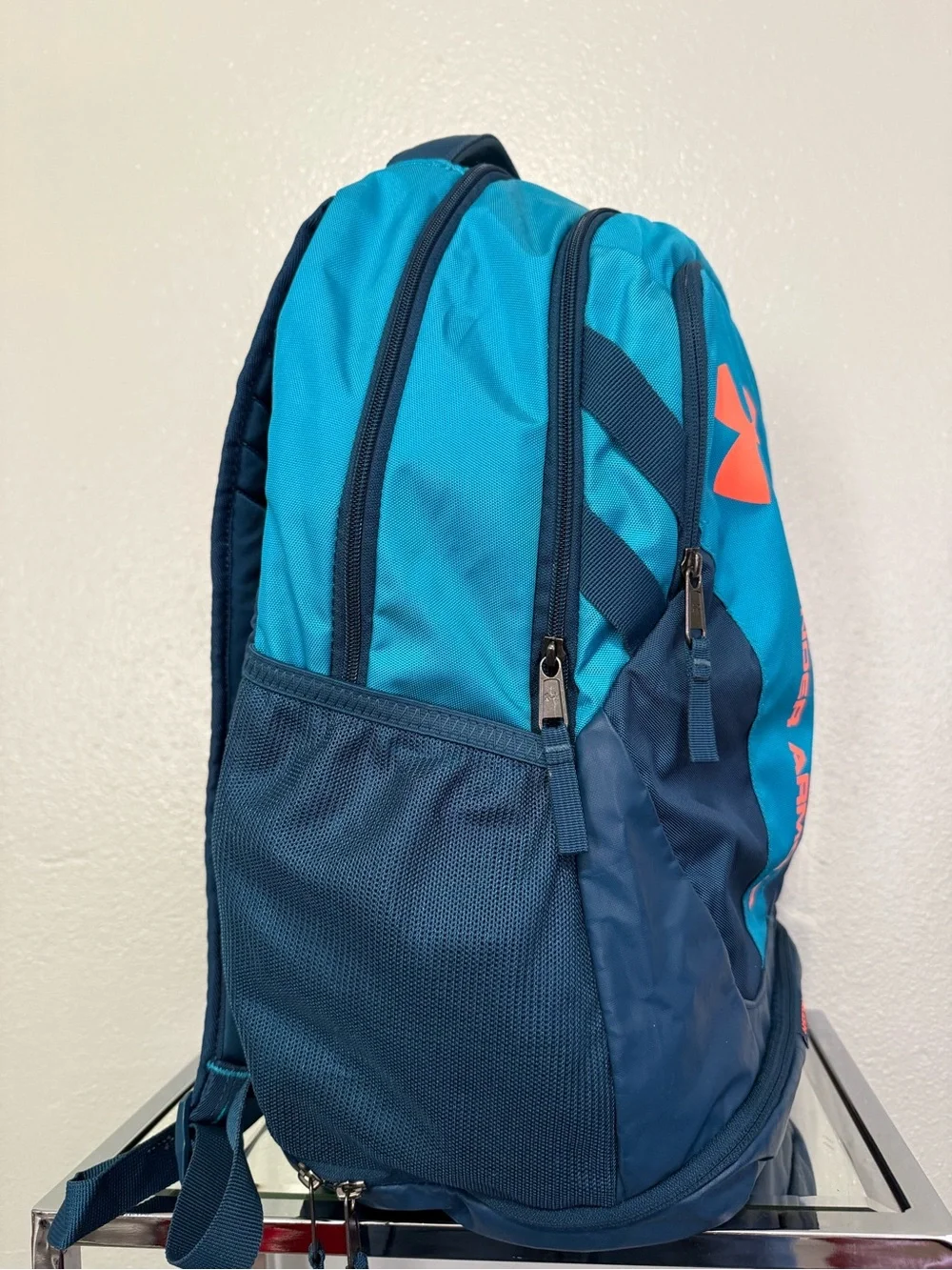 Under Armour Storm Hustle II Blue & Orange Backpack